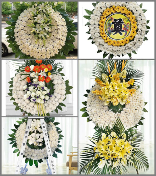 广东肇庆市怀集县梁村镇百德村花圈速递